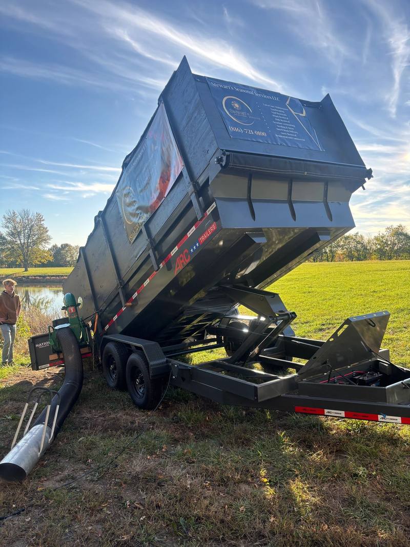 Brush and junk removal job by Stewart's Seasonal Services