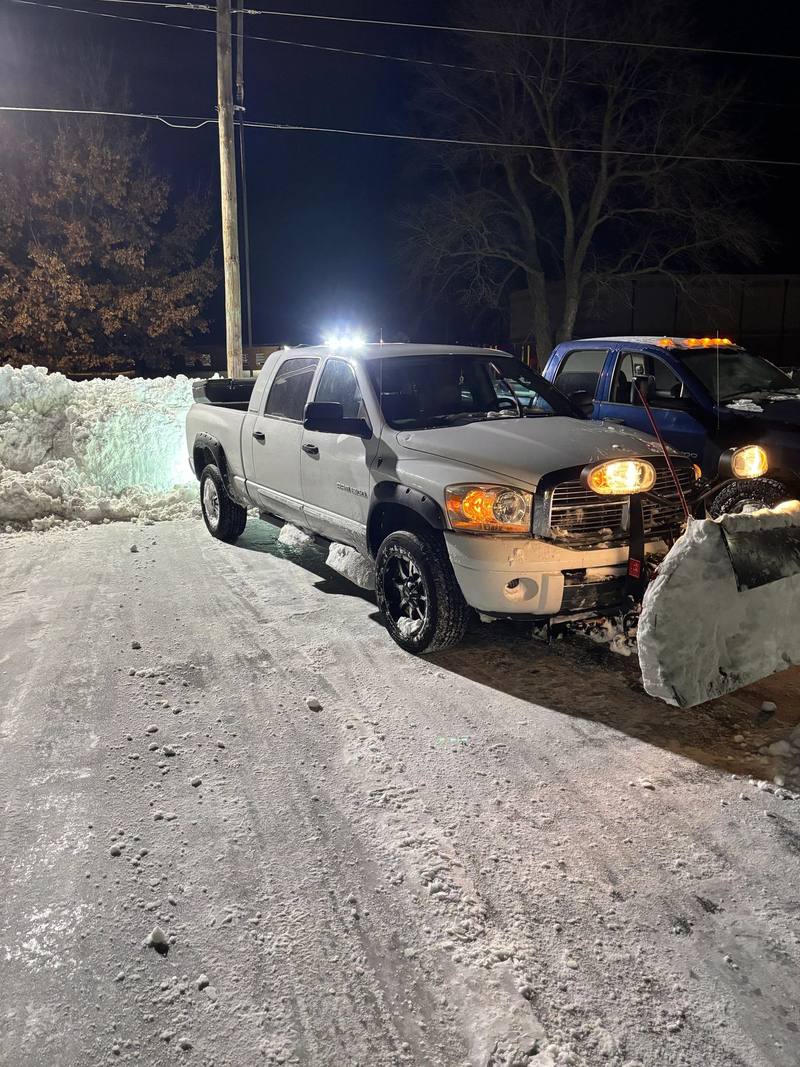 Snow removal job by Stewart's Seasonal Services