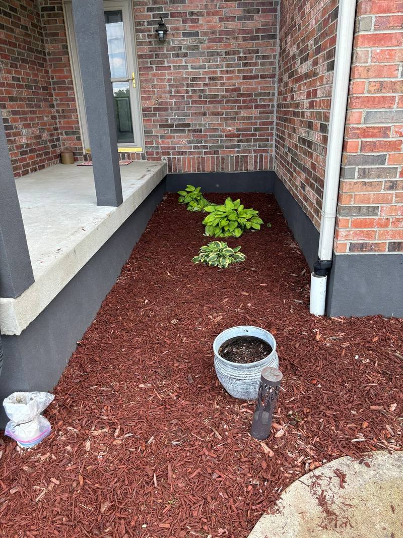 Landscaping and hardscaping project by Stewart's Seasonal Services